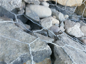 De Galfan Met een laag bedekte Manden van Metaalgabion, Geweven Gabion-Manden Gemakkelijke Installatie