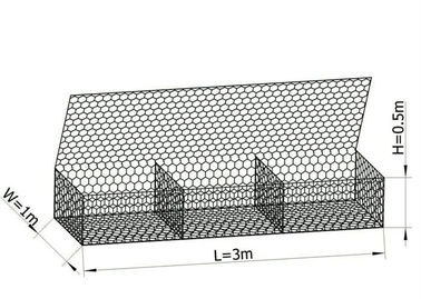 Diameter kooi 0,9m gegalvaniseerde gabion dozen voor de tuin / decoratie met PVC bedekt oppervlak