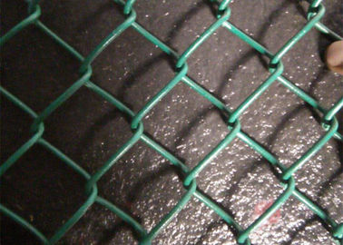 Carbon Steel gegalvaniseerd ketenverbinding gaas hek Diamant Patroon Met Metalen Ronde Post
