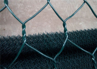 Het dubbel verdraaide Hexagonale van het Netwerkgabion van de Staaldraad pvc Met een laag bedekte de Steenkooi