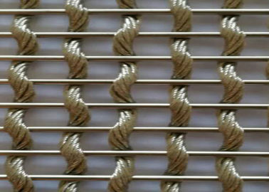 Geweven Decoratieve de Omheiningscomités van het Draadnetwerk voor Architectuur 0.2mm4mm Draaddiameter