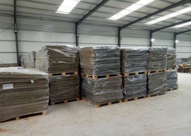 Gespannen defensieve barrière / defensief bastion Gabion Mesh Box met bruin geotextiel voor itair