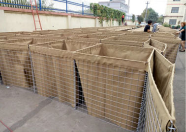 Duurzaam gelast itair zand Gabion Box Muur Defensieve barrière met zand voor de verdediging