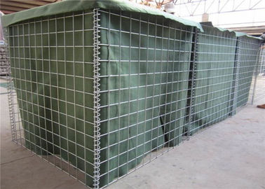Langdurige defensieve bastion barrière, Groene defensieve gabion doos gevuld met zand