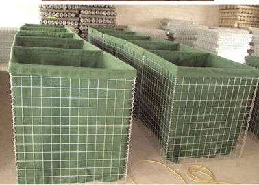 Langdurige defensieve bastion barrière, Groene defensieve gabion doos gevuld met zand