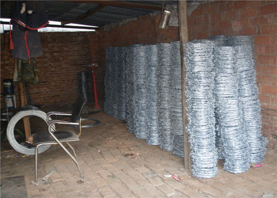 Electro galvaniseerde Dubbele het Scheermesdraad van de Draai50kg Vlakke Omslag