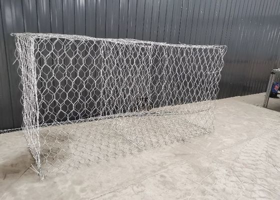 3x1x0.5m 80x100mm Metalen Gabion Manden Riverbank Stabiliteit Geweven Doos
