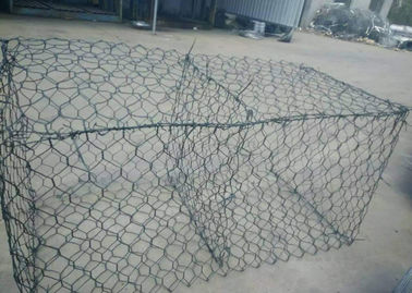 Het pvc Met een laag bedekte Staaldubbel verdraaide Hexagonaal Draadnetwerk 2,0 - 5,0 Mm-Draaddiameter