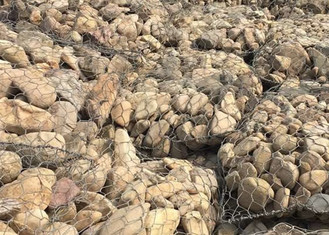 Flood Control 4.0mm Gabion Mesh Cage Voor Stone Sack gabion dozen Rivier vullen gabion zakken PVC bedekte zak gabions